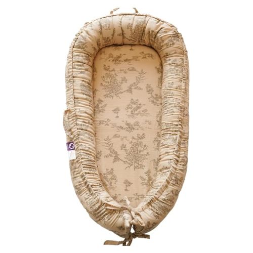 Infant Lounger, Baby Nest Cover for Baby Girls & Boys, Newborn Essentials for Baby 0-12 Months, 100% Cotton Breathable (Poem_Muslin)
