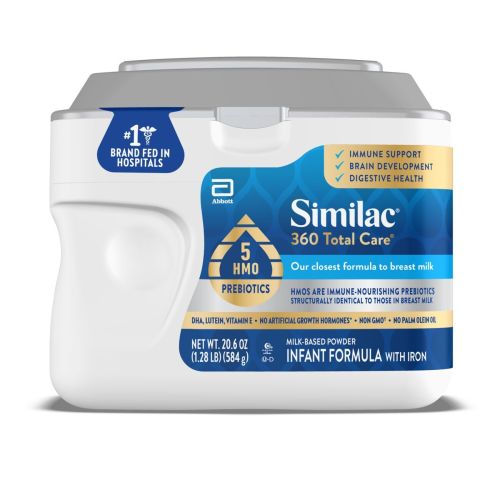 Similac 360 Total Care Infant Formula Powder, 20.6-oz Tub
