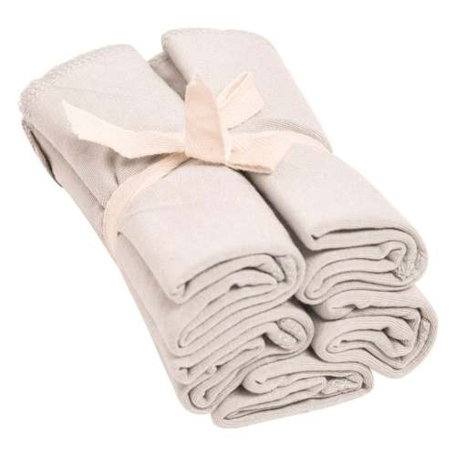 Bamboo Baby Washcloth 5-Pack in Oat | Kyte Baby