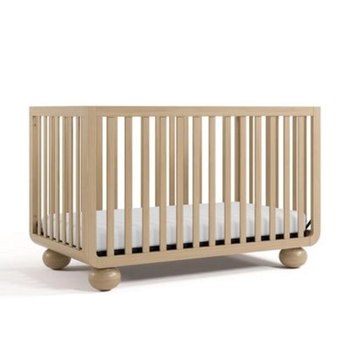Storkcraft Amalfi Deluxe 5-in-1 Convertible Crib with Bonus Toddler Guardrail Driftwood