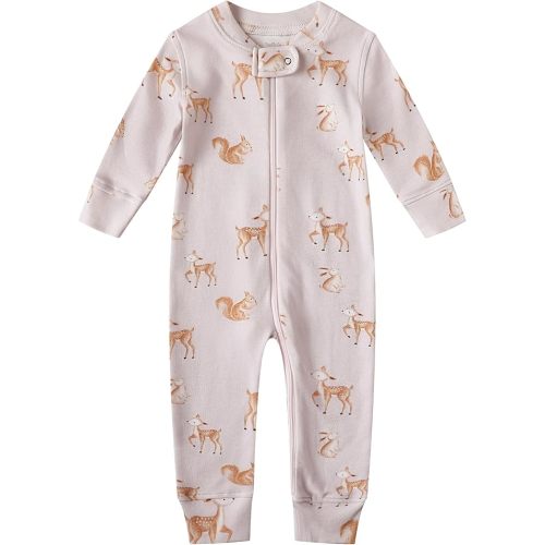 Owlivia Organic Cotton Baby Boy Girl Zip up Sleep 'N Play Pjs, Footless, Long Sleeve
