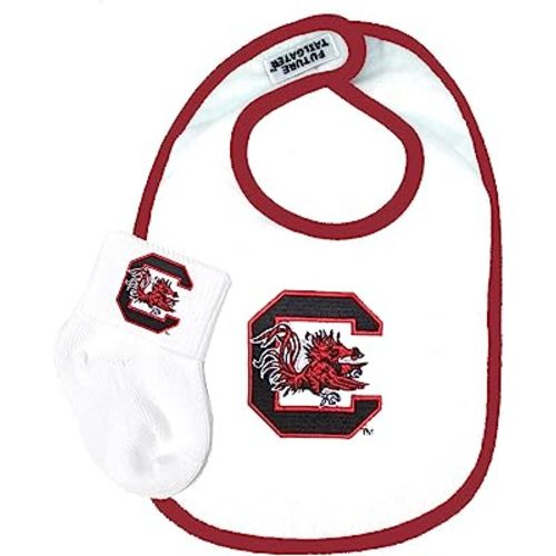 South Carolina Gamecocks Baby Bib and Socks Set