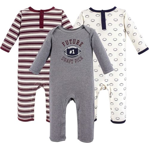 Hudson Baby Cotton Union Suit, 2 Pack Pants