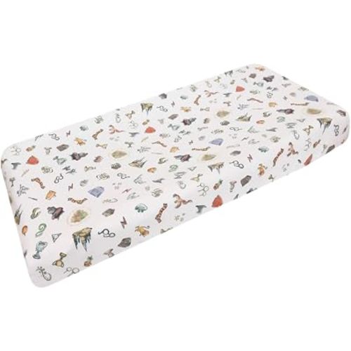 Copper Pearl Premium Knit Changing Pad Cover : Soft, Stylish, and Universal Fit for All Standard Diaper Changing Pads, Trendy Design Changing Pad Covers, Wizarding World™
