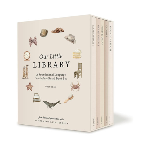 Amazon.com: Our Little Library Vol. 2: First 100 Words Board Book Box Set, including Ocean Animals, Safari Animals, Food and Drink, Clothes, and Around the House (Tabitha Paige Children's Book Series)