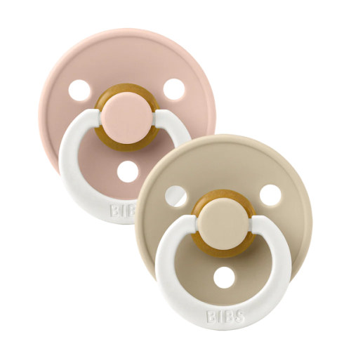 BIBS Colour GLOW 2 Pack Pacifiers - Blush and Vanilla – Bibsworld store US