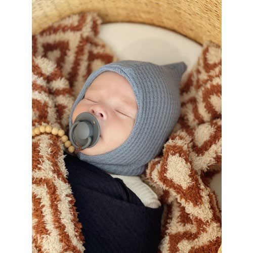 Baby pixie hats, baby gnome hat, stretchy baby winter hat, Scandinavian hat, neutral hat, boho baby, baby hat, warm newborn hat, waffle hat.