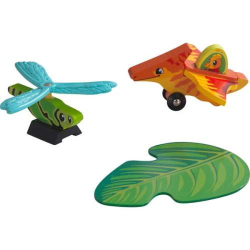 Adventure Tracks™: Dino World Prehistoric Pals: Flyers Wooden Train Track Vehicles - KidKraft | Maisonette