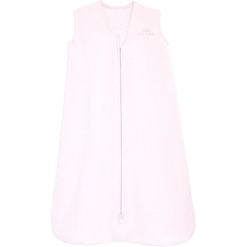 HALO SleepSack, 100% Cotton Wearable Blanket, Swaddle Transition Sleeping Bag, TOG 0.5, Soft Pink, Medium, 6-12 Months