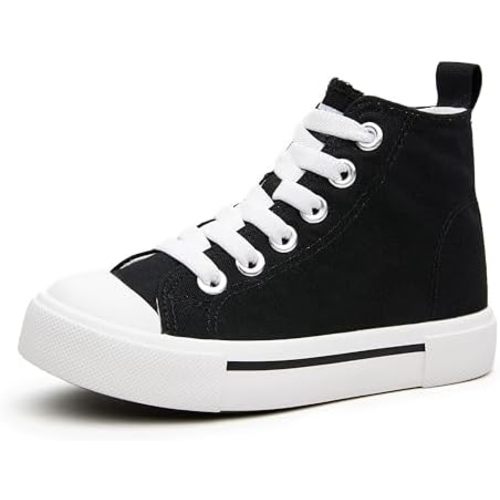 Kids High Tops Sneakers,Toddler Canvas Walking Shoes for Boys and Girls
