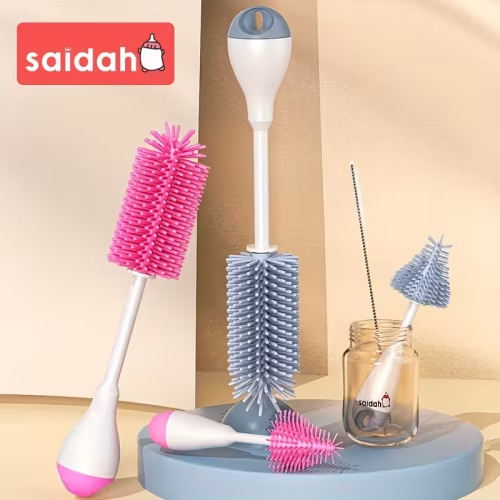 3 in 1 silicone milk feeding bottle brushes set pacifier - Temu