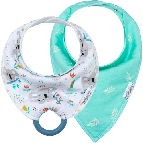 Dr. Brown's Bandana Bibs with Snap-On Removable Teether