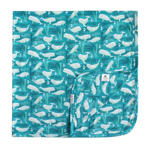 Beluga Whale Luxury Bamboo Blanket – Emerson and Friends