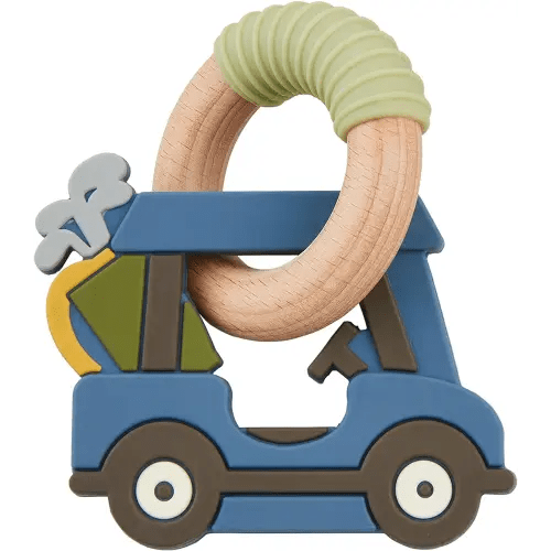 Mud Pie Golf Cart Teether, Blue