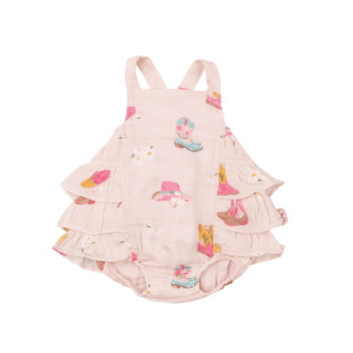 Ruffle Sunsuit, Daisy Boots