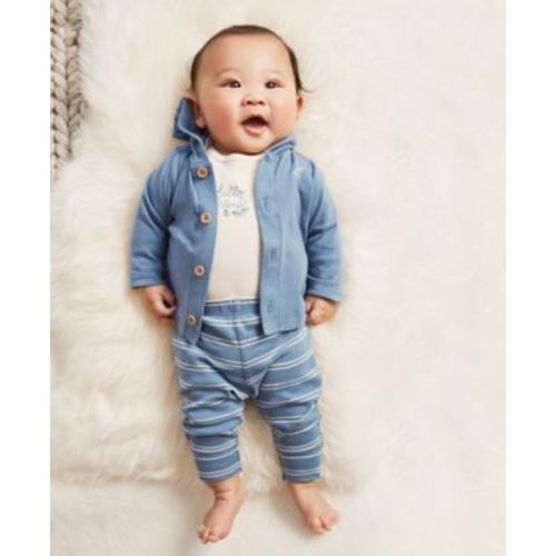 Baby Boys Little Cardigan, Bodysuit and Pants, 3 Piece Set