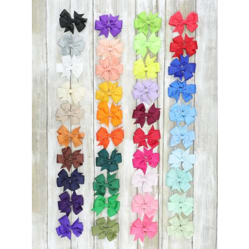 Ribbon Bow 3 Inch - 40 Piece Bundle