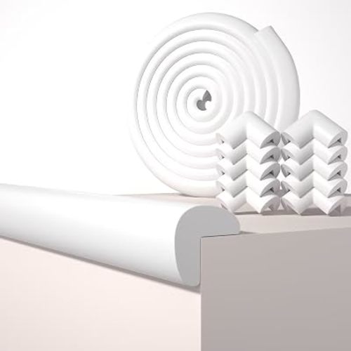 16.4FT L-Shape Baby Corner Protector Guards, Pre-Taped, 0.47''Thick