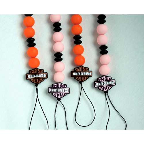 Harley Davidso Pacifier Clip/ Motorcycle Pacifier Clip/ Newborn Pacifier Clip/ Baby Shower Gift/ Pacifier Holder/ Gender Neutral Baby Gift