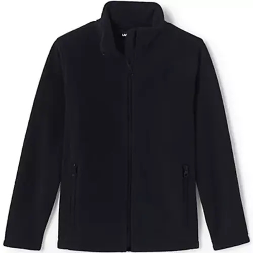 School Uniform Kids Full-Zip Mid-Weight Fleece Jacket | Lands' End