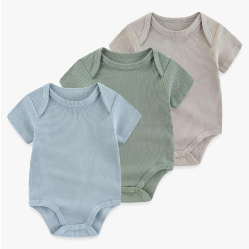 Baby Bodysuit Boy Girl Clothes Soft Newborn Infant Outfit Short Sleeve Romper