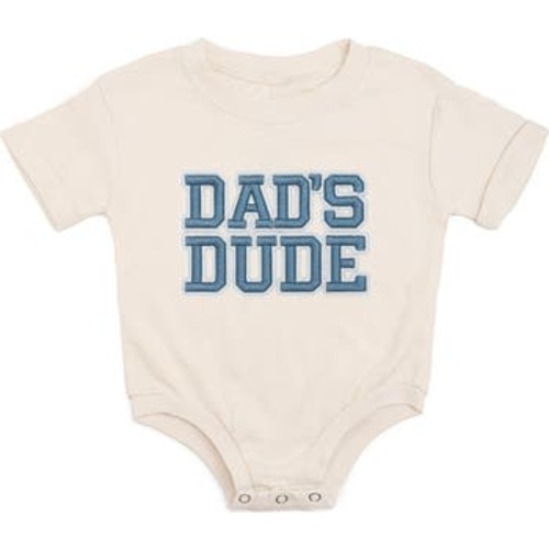 Dad's Dude Patch Short Sleeve Romper, 0-3M
