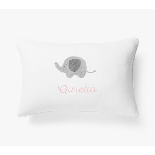 Elephant Icon Personalization Pillow Cover
