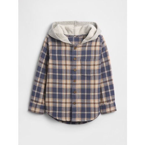 babyGap Hooded Flannel Shirt