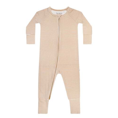Honey Stripe Small Ribbed Zip Romper
– Brave Little Ones