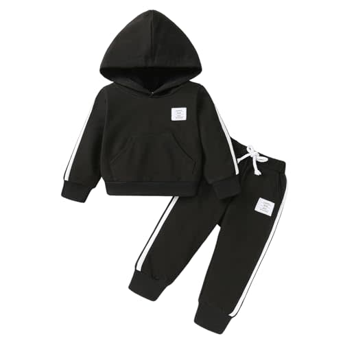 YOUNGER TREE Toddler Baby Clothes Girl Boy Fall Winter Outfits Long Sleeve Hoodie Top and Long Sweatpants Set Sweatsuit