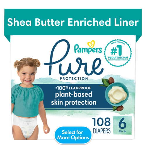 Free Shipping! Pampers Diapers Size 6 108 Count Hypoallergenic Skin-Friendly Breathable Soft for Babies