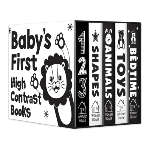 Baby’s First High-Contrast Books Boxed Set [Box Set of 5] - Age Group: 0+ / Black and White Tummy Time Books /Illustrated Board Book for Kids/Toddlers / (High Contrast Board Books)