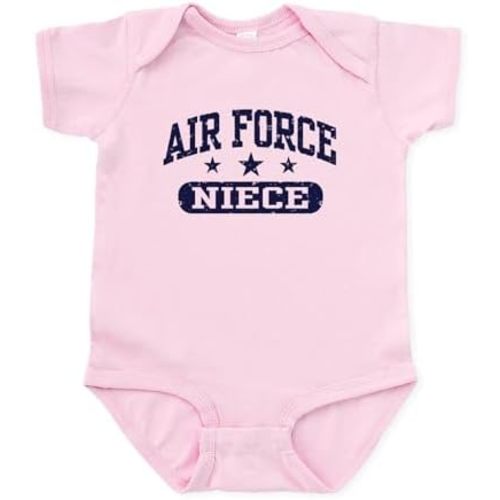 CafePress Air Force Niece Infant Bodysuit Cute Infant Bodysuit Baby Romper