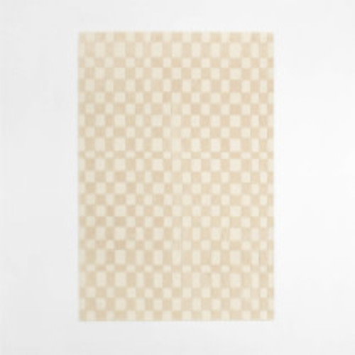 Crate&Kids Imperfect Checkerboard Wool Area Rug