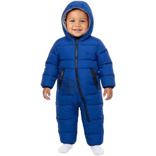 Spyder Baby Snow Suit - Fleece Lined Zip Snow Pram, Baby Snowsuit for Infants for Winter for Boys and Girls, Sizes 0-24M