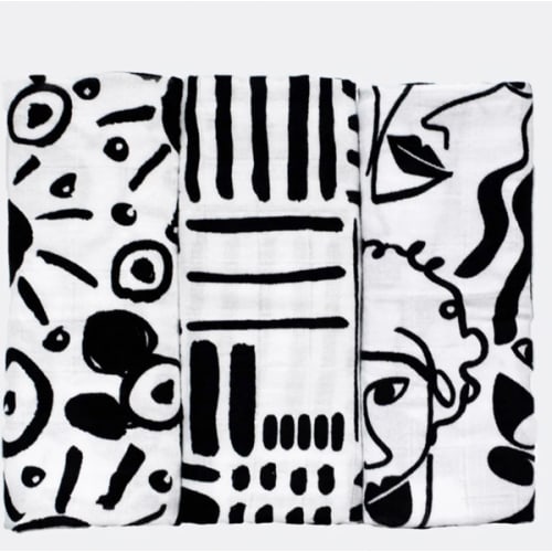 Etta Loves Sensory Muslins (3-Pack) | Modern Nursery™