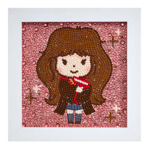 Frameables™ - Enchanting Hermione — 6" x 6" (15cm x 15cm) / Round With 10 Colors Including 3 Iridescent Diamonds / 2,135