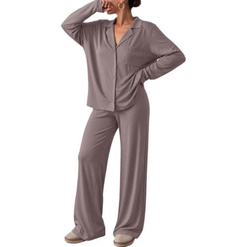 Trendy Queen Women Pajamas Set Sleepwear Fall 2 Piece Soft Lounge Pjs