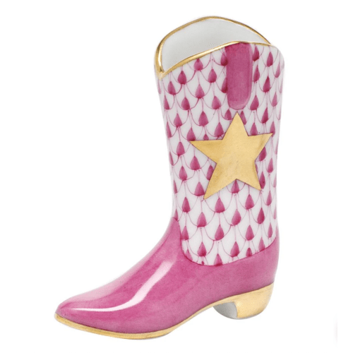 Herend Cowboy Boot Figurine