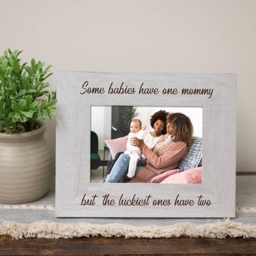 Mother's Day Gift for Queer Parents | Gay Moms Baby Picture Frame | Personalized Gift for Lesbian Moms | Adoption Gift for Gay Moms