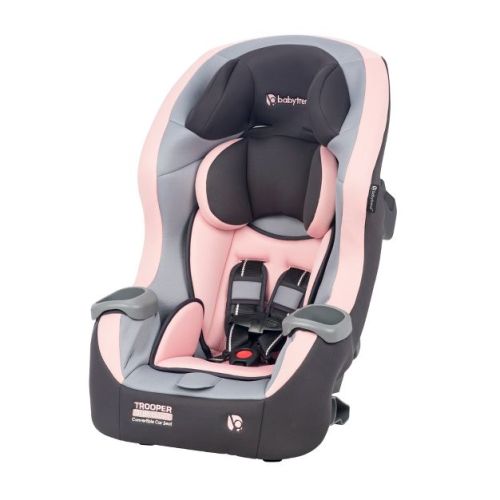 Baby Trend Trooper Slim 3-in-1 Convertible Car Seat - Quartz Pink: Forward or Rear Facing, Maximum Weight 90 lbs, Product Weight 25 lbs