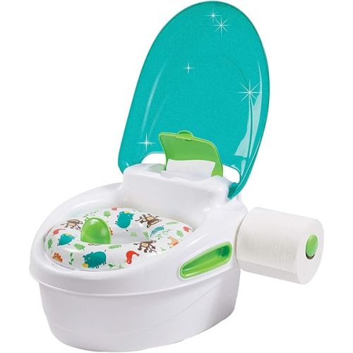 Summer Infant Step by Step Potty, Neutral – 3-in-1 Potty Training Toilet – Features Contoured Seat, Flushable Wipes Holder and Toilet Tissue Dispenser