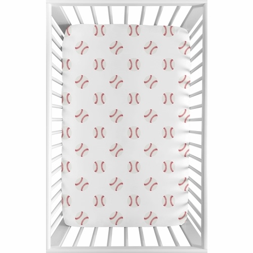 Baseball Patch Collection Mini Crib Sheet