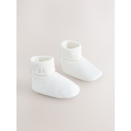 White Baby Bootie Shoes (0-18mths)