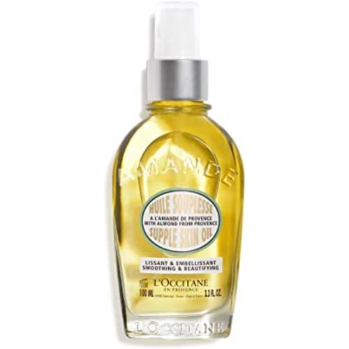 L'OCCITANE Almond Body Oil, Fast-Absorbing, Lightweight, Non-Greasy, Vegan