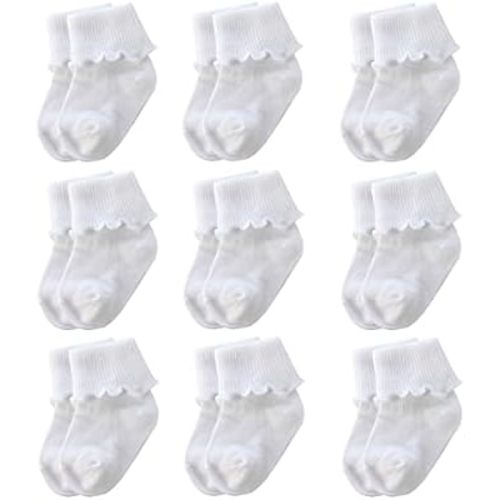 Xiyadun 6 &12 Pairs Infant Toddler Baby Kids Ankle Low Cut Cotton Socks - White - S- 3-12 month : Amazon.com.au: Clothing, Shoes & Accessories