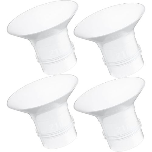 Paruu P16 Flange Insert 21mm, Original Replacement Only for P16 Wearable Breast Pump, 4 Pack Original Accessories