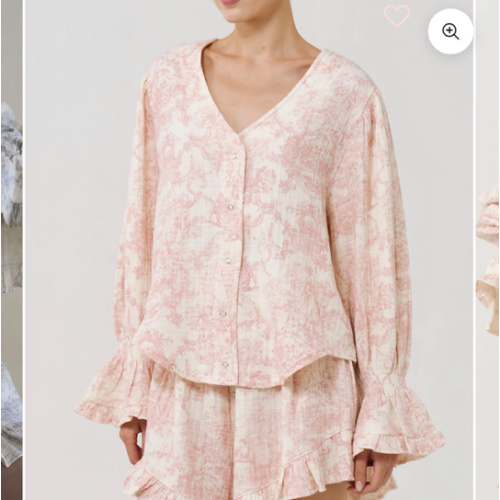 LUXE RUFFLED MUSLIN SET
