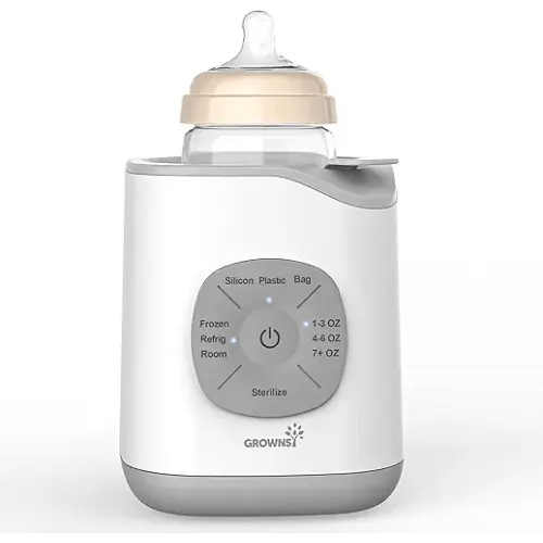 Grownsy Programmed Nutri-Locking Bottle Warmer for Breastmilk & Formula | Gentle Water Bath Heating & Thawing, Nutrient Preservation, Fast & Even Heating, No Hot Spots, Parent-Friendly Design