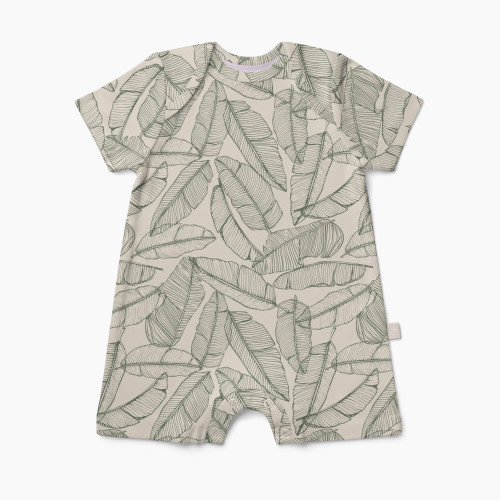 Goumi Kids x Babylist Baby Tee Romper - Banana Leaf, 0-3 M
